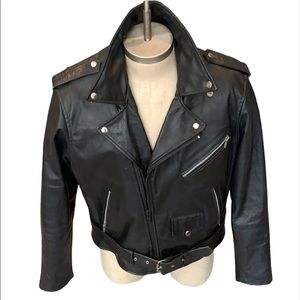Pegasus Handmade Leather Moto Biker Jacket